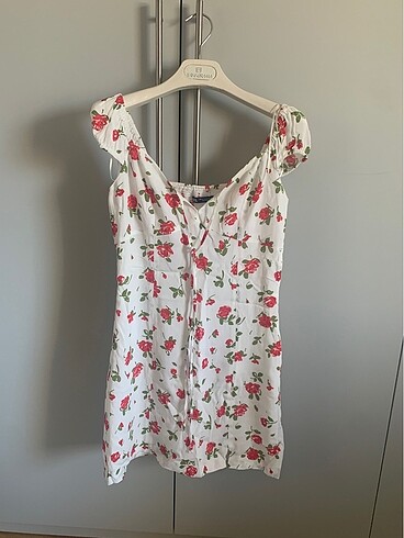 Zara çiçek desenli mini elbise