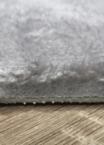Diğer Gri Peluş Dekoratif Halı 