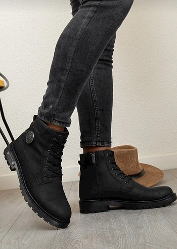 Siyah Süet Tokalı Erkek Bot - Görsel 2