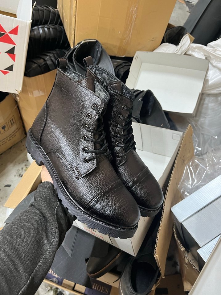 Siyah Deri Erkek Botları - Görsel 2