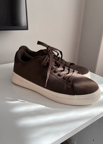 Pull and Bear Sik Kahverengi Suet Sneaker
