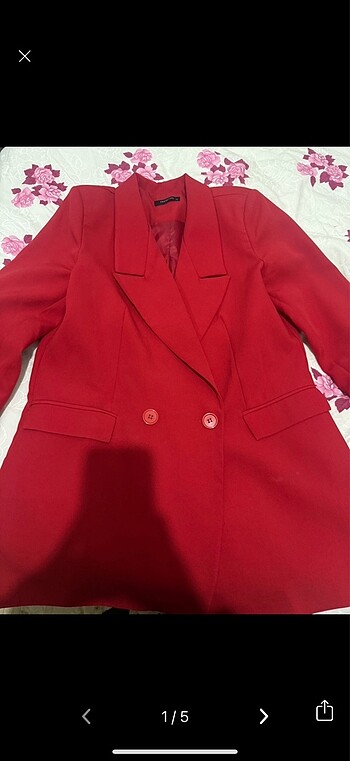 Kırmızı blazer