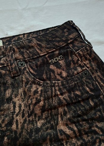 m Beden kahverengi Renk Urban Outfitters leopar mini etek