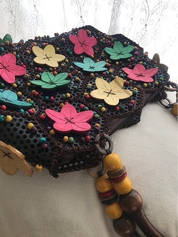 El işçiliği özel tasarım bayan çanta - Görsel 4