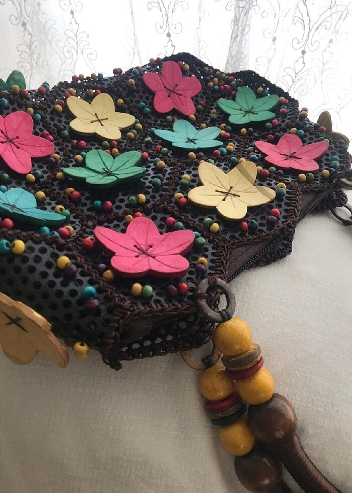 El işçiliği özel tasarım bayan çanta - Görsel 4