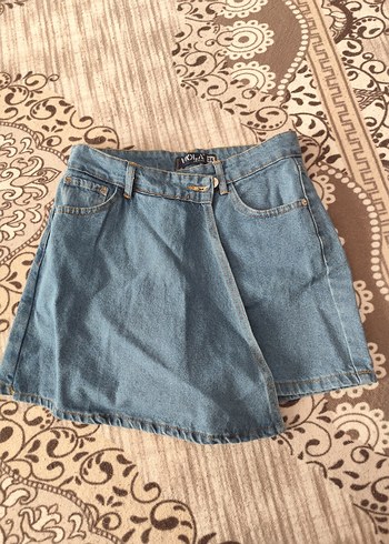 Diğer Mavi Mini Denim Şort, Rahat Kesim