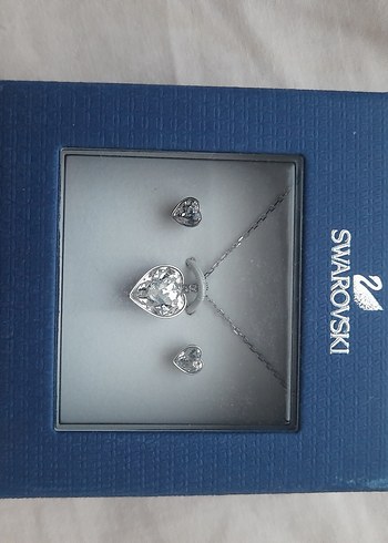 swarovski Kalpli Kolye Kupe Set