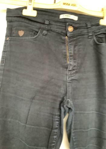 Kadın Lacivert Midi Denim Jean - Görsel 2