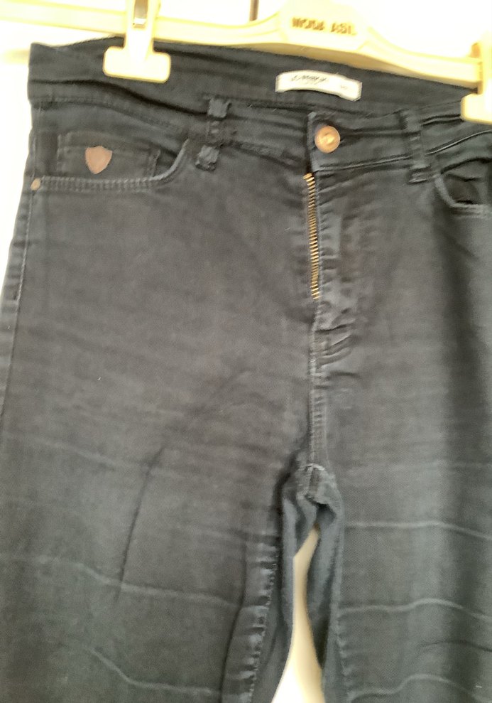 Kadın Lacivert Midi Denim Jean - Görsel 2