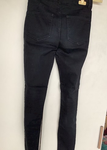 Siyah Dar Kesim Midi Boy Kadın Kot Pantolon - Görsel 3