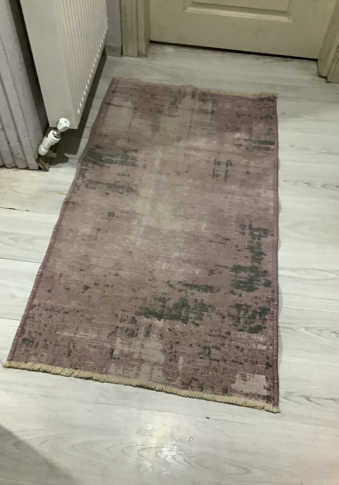 Gri Batik Desenli Bohem Halı - Görsel 2