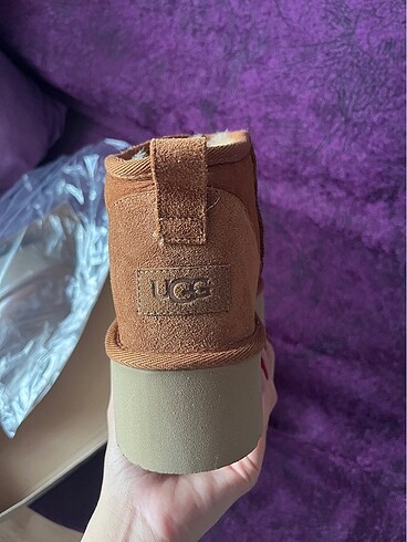 40 Beden Ultra Mini Platform UGG Taba