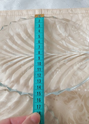 Vintage Şeffaf Cam Tabak İkili Set - Görsel 4