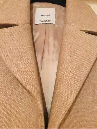 l Beden camel Renk Mango oversize d yün kaban