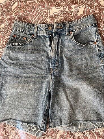 36 Beden mavi Renk H&M Denim Bermuda