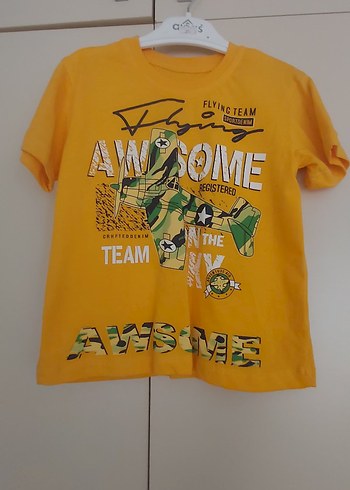 Sarı Baskılı Denim Yelek sıfır - Görsel 3