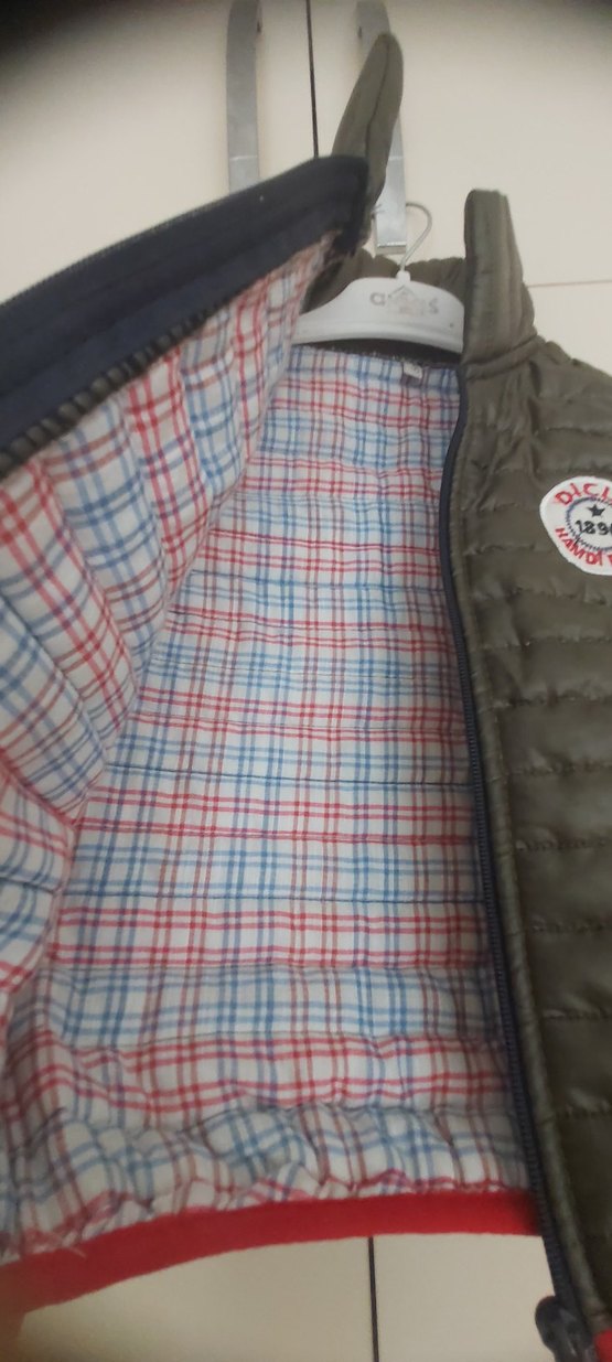 Erkek Çocuk Haki Fermuarlı Yelek - Görsel 2