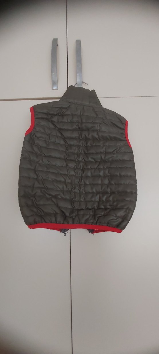 Erkek Çocuk Haki Fermuarlı Yelek - Görsel 3