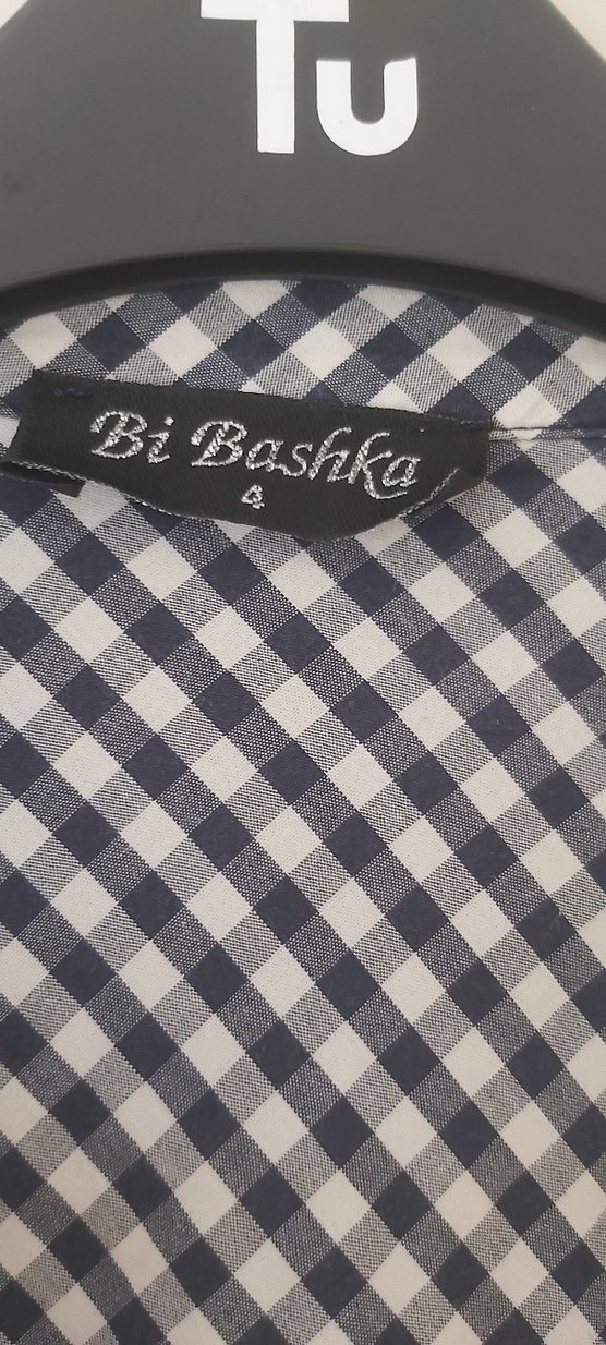 Tunik  Ekose Desenli Uzun Kollu Kadın Gömlek - Görsel 2