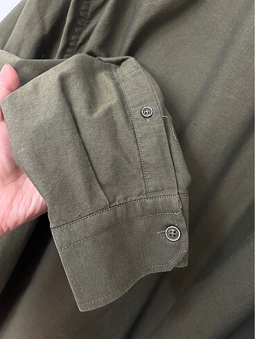 Yeşil regular gömlek - Görsel 5