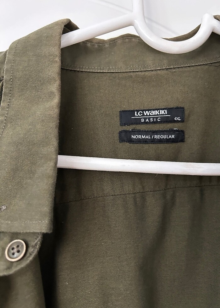 Yeşil regular gömlek - Görsel 3