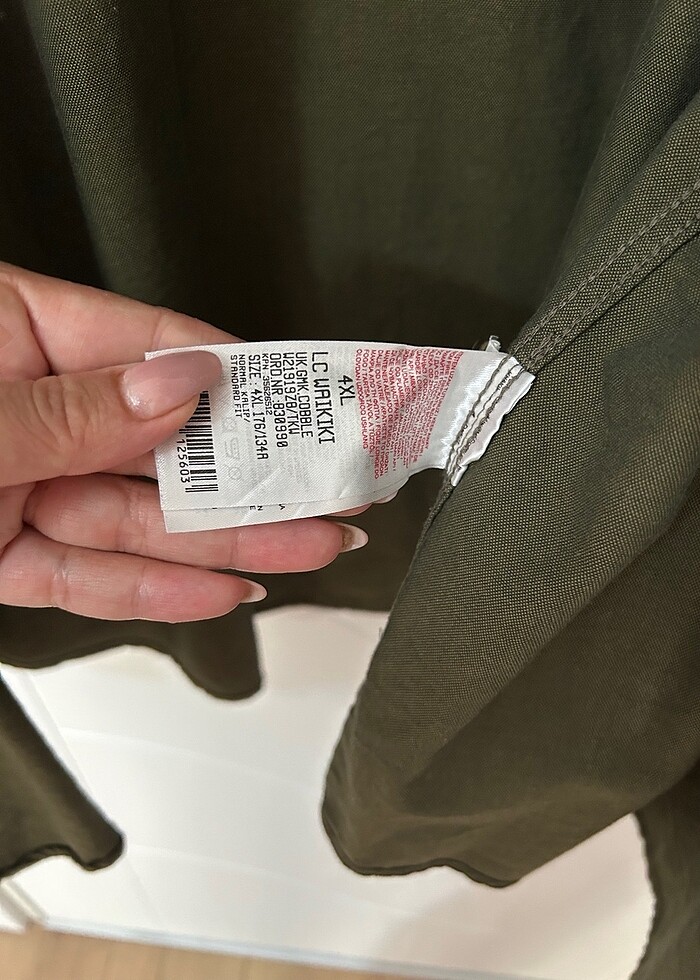 Yeşil regular gömlek - Görsel 4