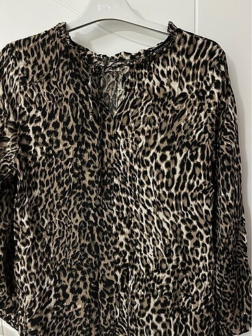 Leopar desenli tunik - Görsel 3