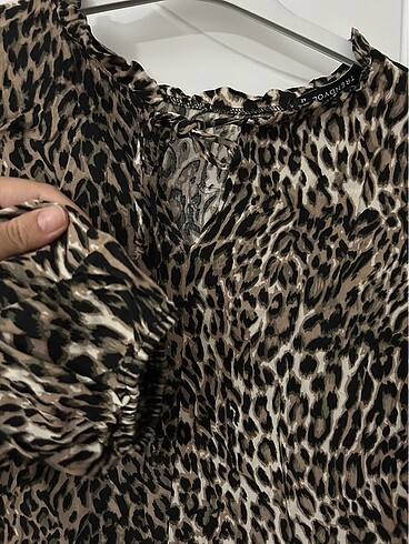 Leopar desenli tunik - Görsel 4
