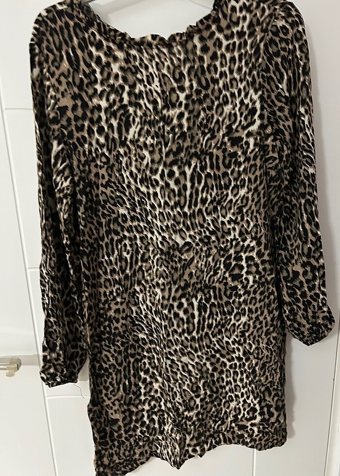 Leopar desenli tunik - Görsel 2