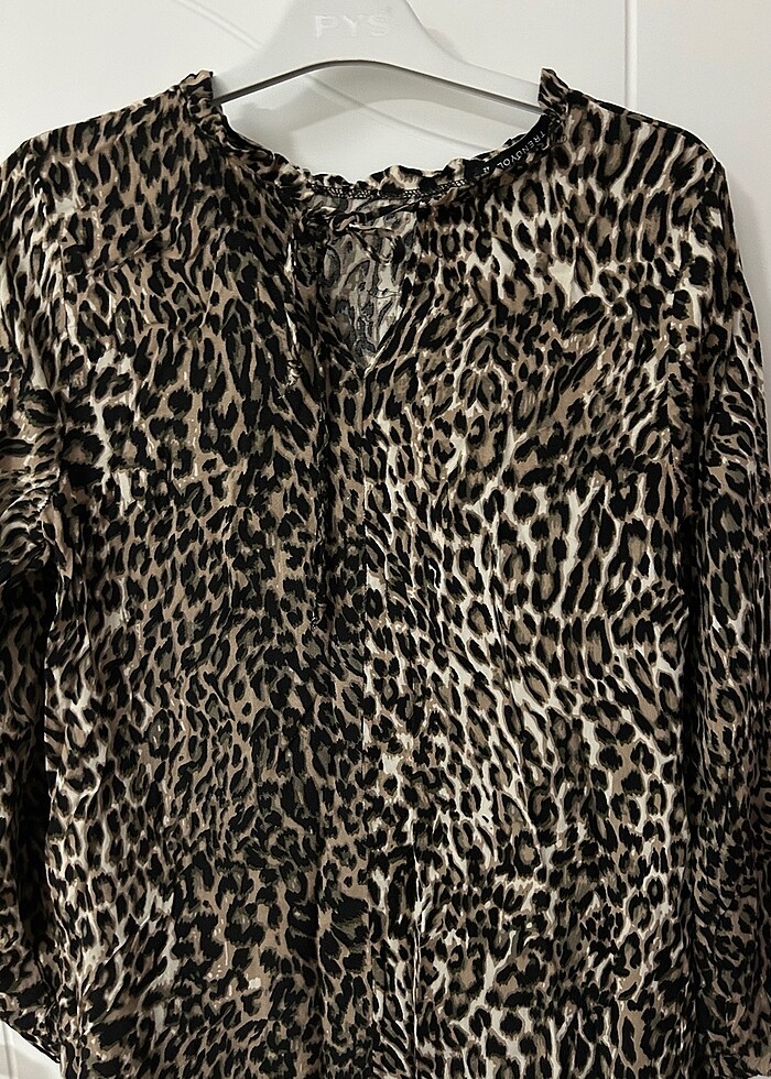 Leopar desenli tunik - Görsel 3