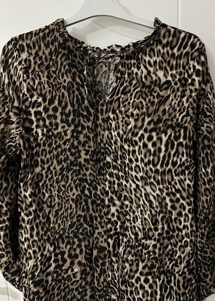 Leopar desenli tunik - Görsel 5