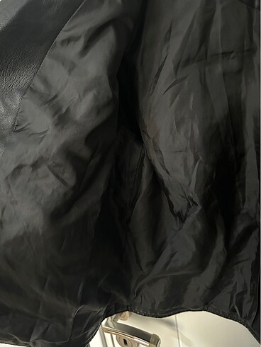 Şık deri mont - Görsel 5