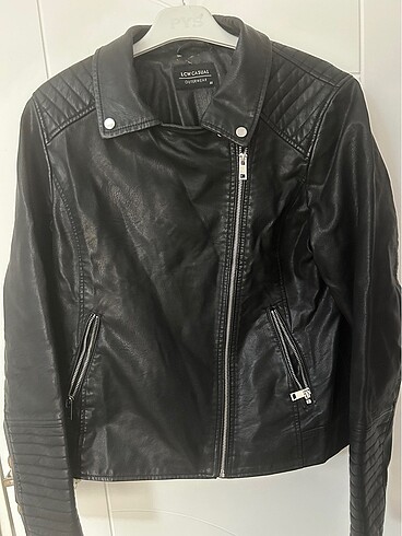 Şık deri mont - Görsel 7