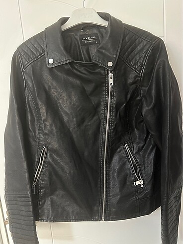 Şık deri mont - Görsel 8