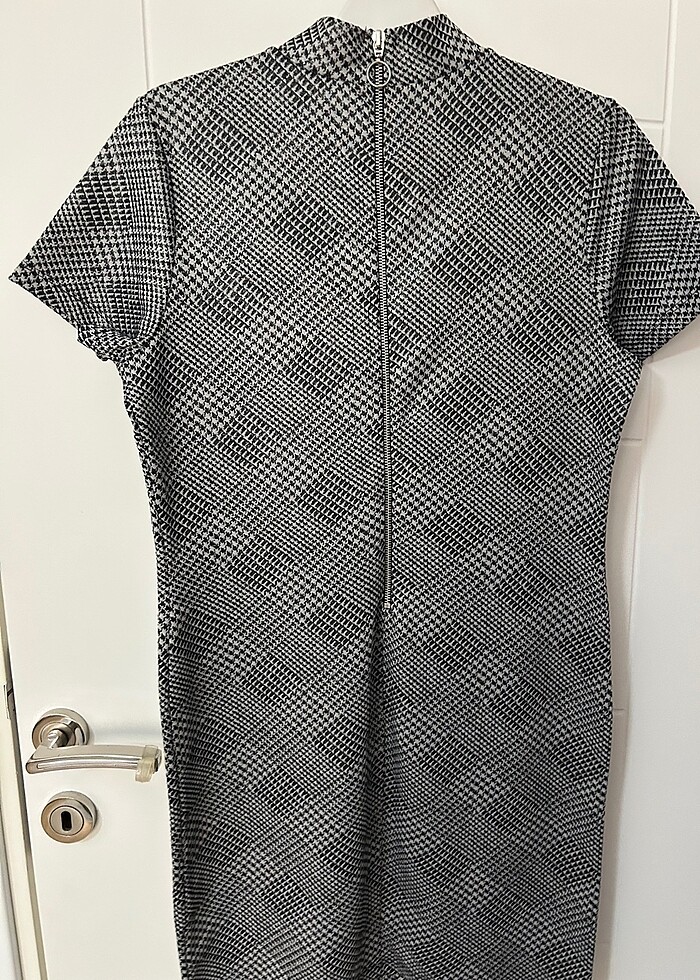 Desenli mini elbise - Görsel 5