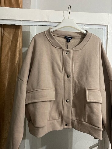 xl Beden camel Renk Crop hırka
