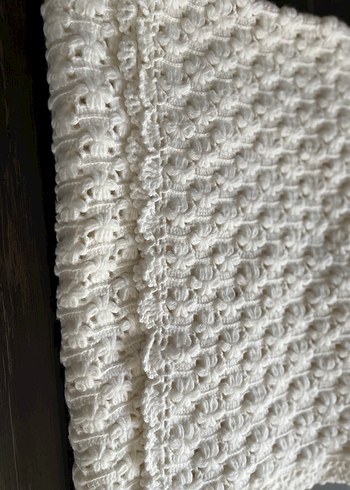 Bebek battaniyesi Nako ile örülmüş 105cm kare - Görsel 9