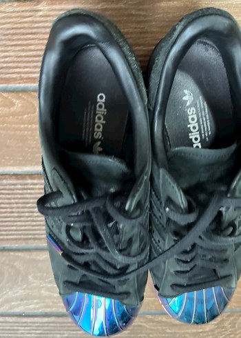 Bağcıklı Siyah Kadın Sneakers, Tie-Dye Detaylı ADİDAS 36,5No - Görsel 4