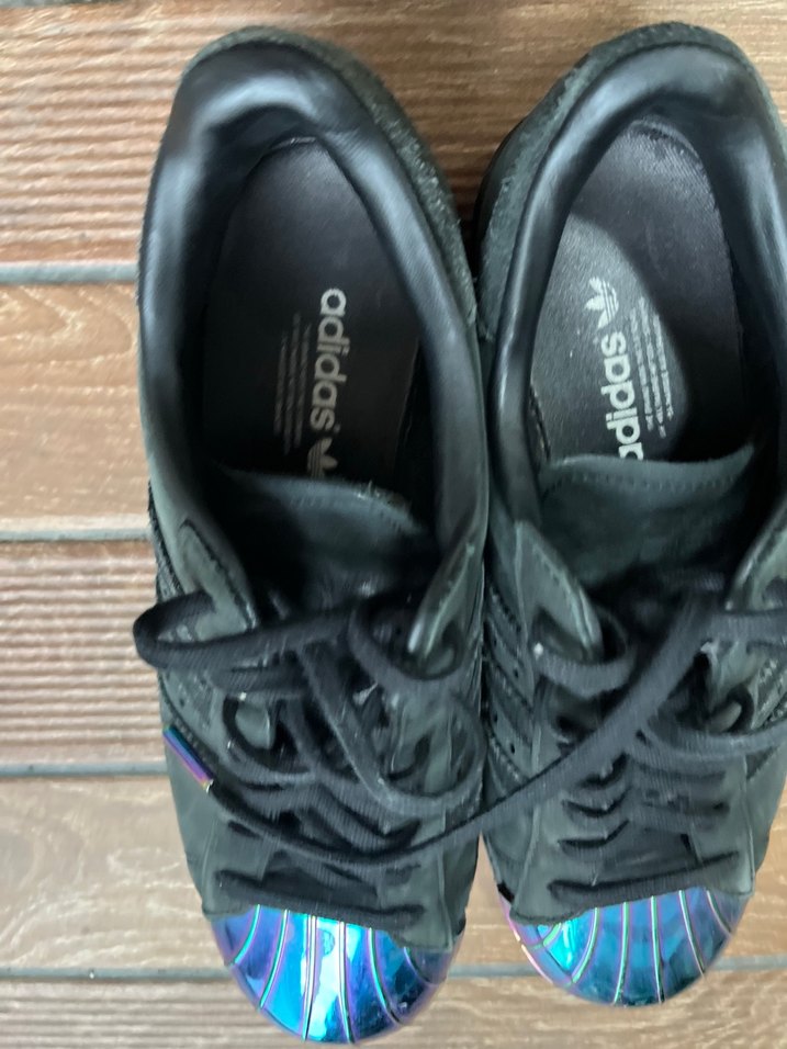 Bağcıklı Siyah Kadın Sneakers, Tie-Dye Detaylı ADİDAS 36,5No - Görsel 4