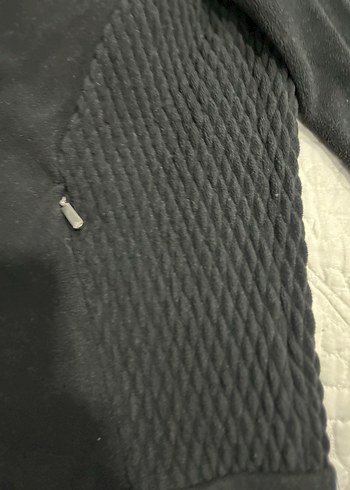 Tchibo ,Siyah Fermuarlı Kadın Biker Ceket, polar yeni - Görsel 6