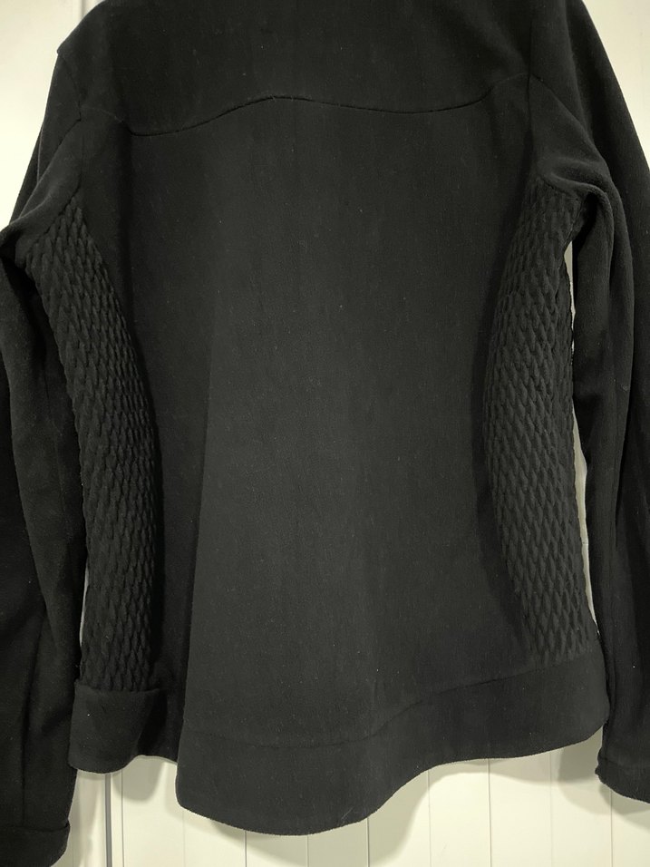 Tchibo ,Siyah Fermuarlı Kadın Biker Ceket, polar yeni - Görsel 2