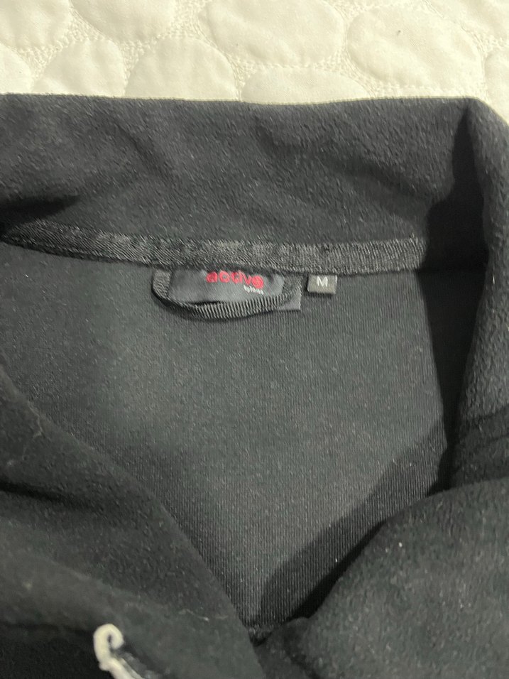 Tchibo ,Siyah Fermuarlı Kadın Biker Ceket, polar yeni - Görsel 4