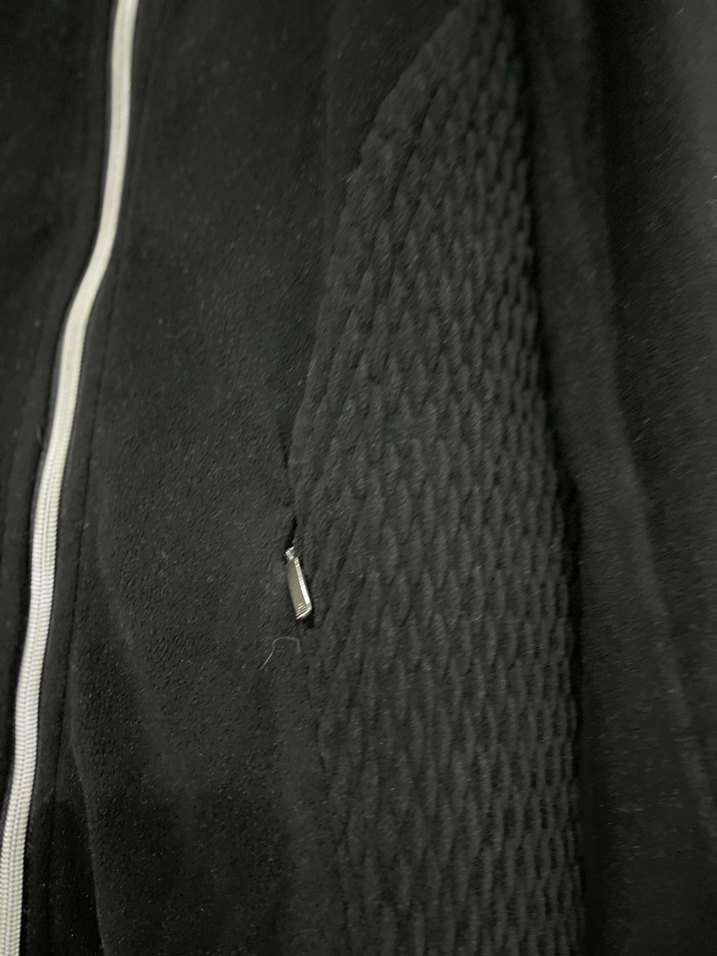 Tchibo ,Siyah Fermuarlı Kadın Biker Ceket, polar yeni - Görsel 3