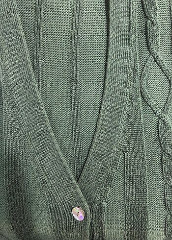 Bohem Midi Örgü Kadın Hırka floşlu saç örgülü yeni - Görsel 7