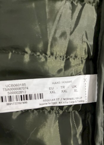 Collezione Hafif Kapüşonlu haki  Mont XXL yeni sıfır ürün - Görsel 4