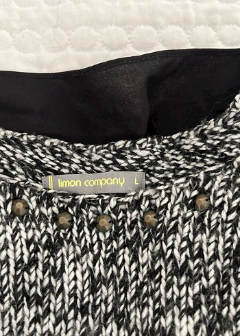 Kadın Gri Uzun Kollu Triko Kazak L - Görsel 7