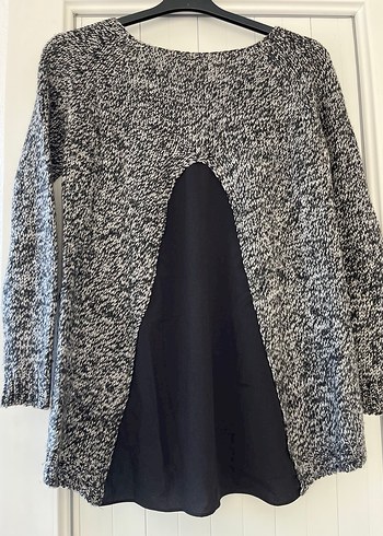 Kadın Gri Uzun Kollu Triko Kazak L - Görsel 3