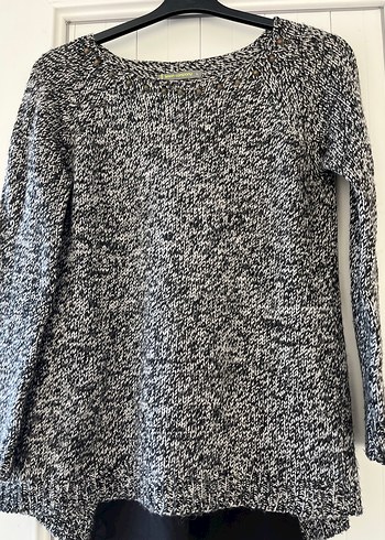 Kadın Gri Uzun Kollu Triko Kazak L - Görsel 4