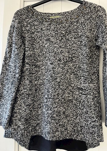 Kadın Gri Uzun Kollu Triko Kazak L - Görsel 2