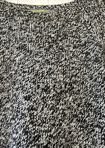 Kadın Gri Uzun Kollu Triko Kazak L - Görsel 6